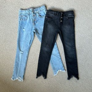 Two Zara toddler girl Jeans, size 3-4 years